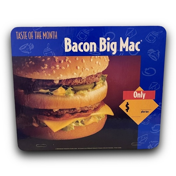 Rare 1995 McDonalds Upper Deck NHL Card / Big Mac 2 Sided Vintage Translite Sign - Picture 2 of 4